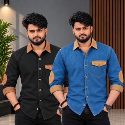 ২ পিস প্রিমিয়াম ডেনিম শার্ট-(ফুল হাতা)
