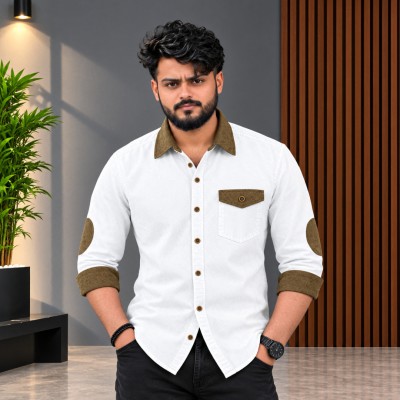 ১ পিস প্রিমিয়াম ডেনিম শার্ট-(ফুল হাতা)