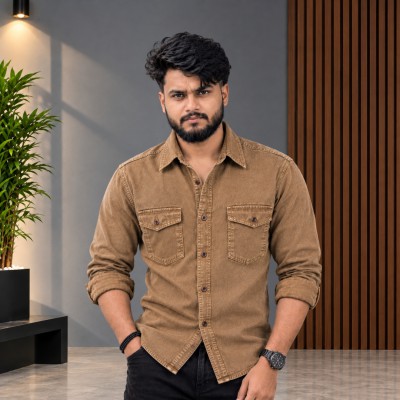 ১ পিস এক্সপোর্ট কোয়ালিটি ডেনিম শার্ট-( ফুল হাতা )