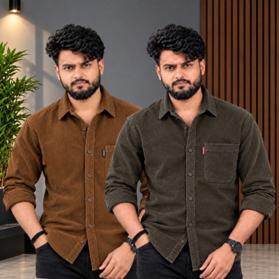 ২ পিস প্রিমিয়াম কর্ড শার্ট-( এক পকেট )