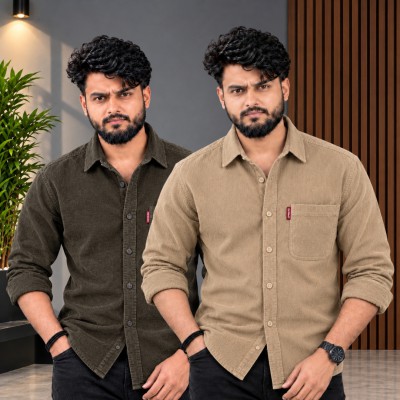 ২ পিস প্রিমিয়াম কর্ড শার্ট-( এক পকেট )
