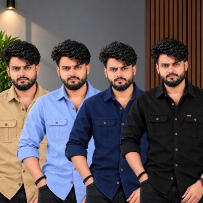 ৪ পিস কটন শার্ট (ফুল-হাতা)
