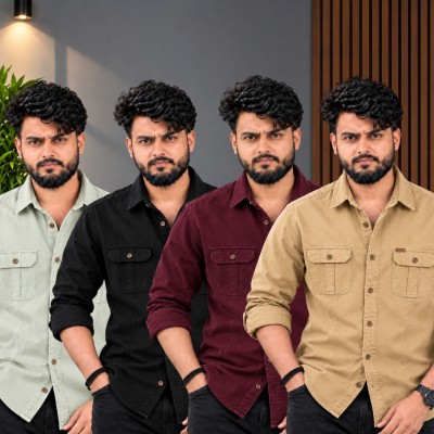 ৪ পিস কটন শার্ট (ফুল-হাতা)