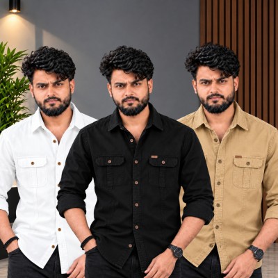 ৩ পিস কটন শার্ট (ফুল-হাতা)