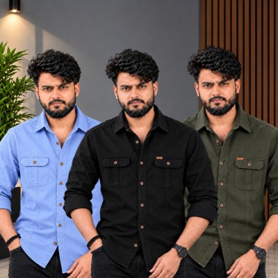 ৩ পিস কটন শার্ট (ফুল-হাতা)