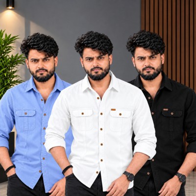 ৩ পিস কটন শার্ট (ফুল-হাতা)