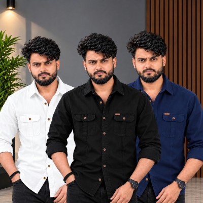 ৩ পিস কটন শার্ট (ফুল-হাতা)
