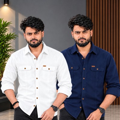 ২ পিস কটন শার্ট (ফুল-হাতা)