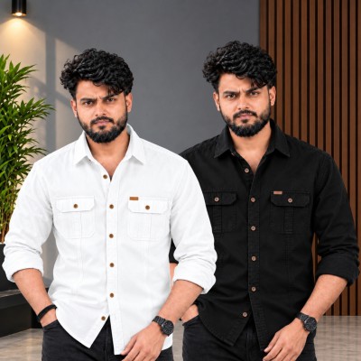 ২ পিস কটন শার্ট (ফুল-হাতা)