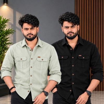 ২ পিস কটন শার্ট (ফুল-হাতা)