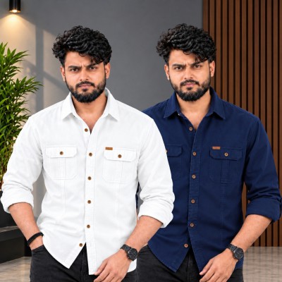 ২ পিস কটন শার্ট (ফুল-হাতা)
