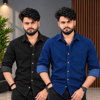 ২ পিস প্রিমিয়াম ডেনিম শার্ট (ফুল-হাতা)