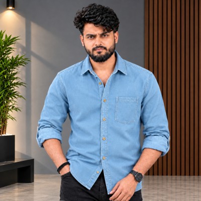 ১ পিস প্রিমিয়াম ডেনিম শার্ট (ফুল-হাতা)